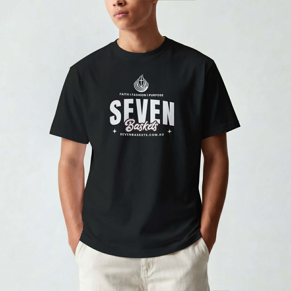 Seven Baskets Statement Tee